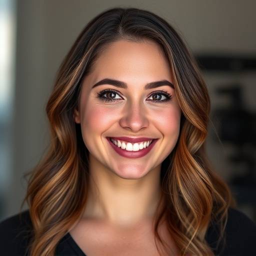 Headshot of Emily Rodriguez, cinematographer at Luminary Lens Productions, smiling warmly.