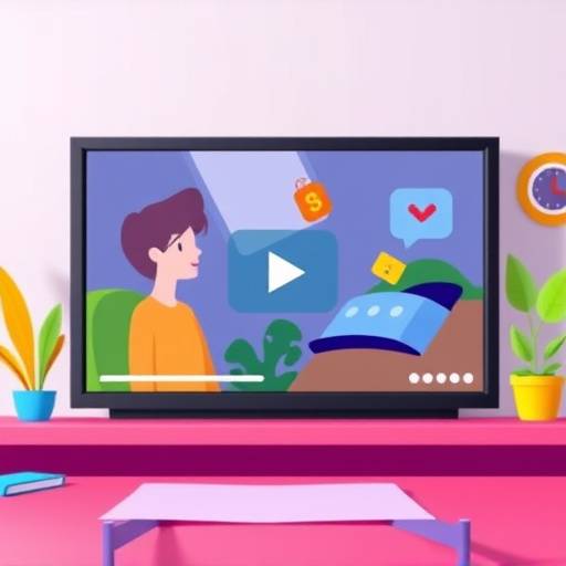 Screenshot from an animated explainer video with colorful graphics and icons.